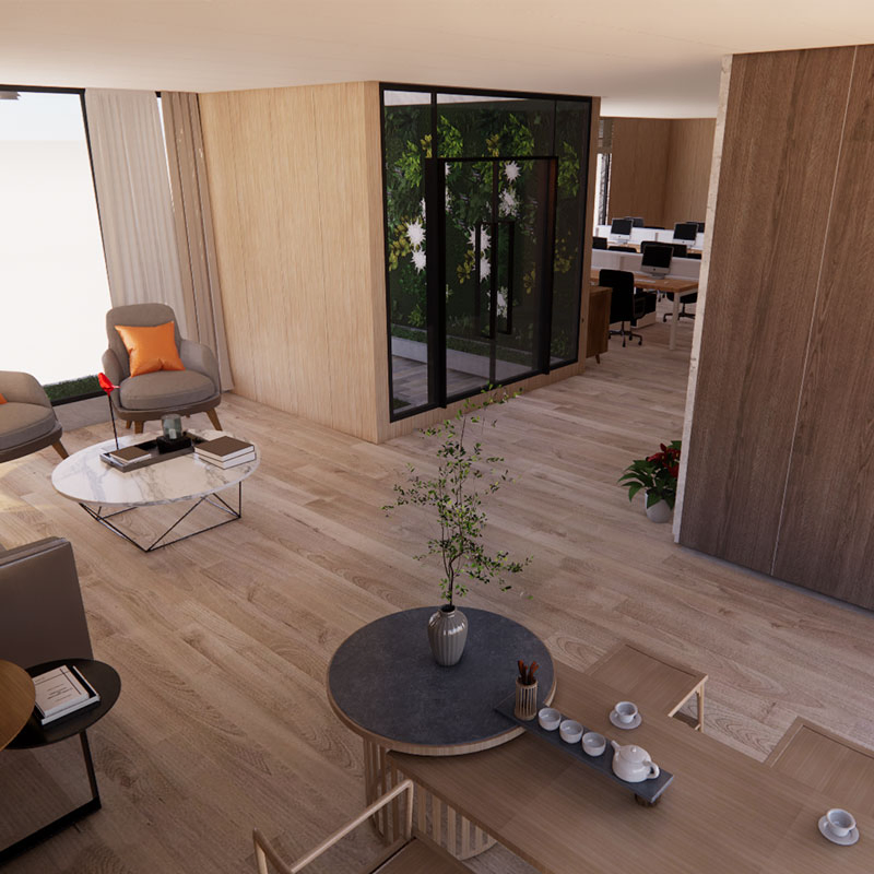 High Quality Deepblue Prefab Light Steel Frame Prefabricated Wooden Bungalow for Rent