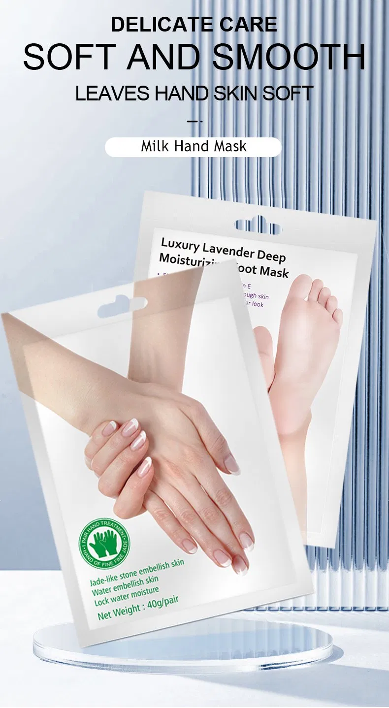 OEM/ODM Private Label Hydrating Milk Moisturizing Nourising Repairing Peeling Glove Hand Mask