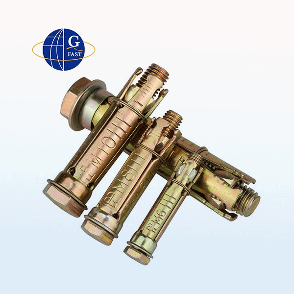 4PCS Heavy Duty Concrete Anchor Fix Bolt Shield Expansion Anchor with Eye Hook