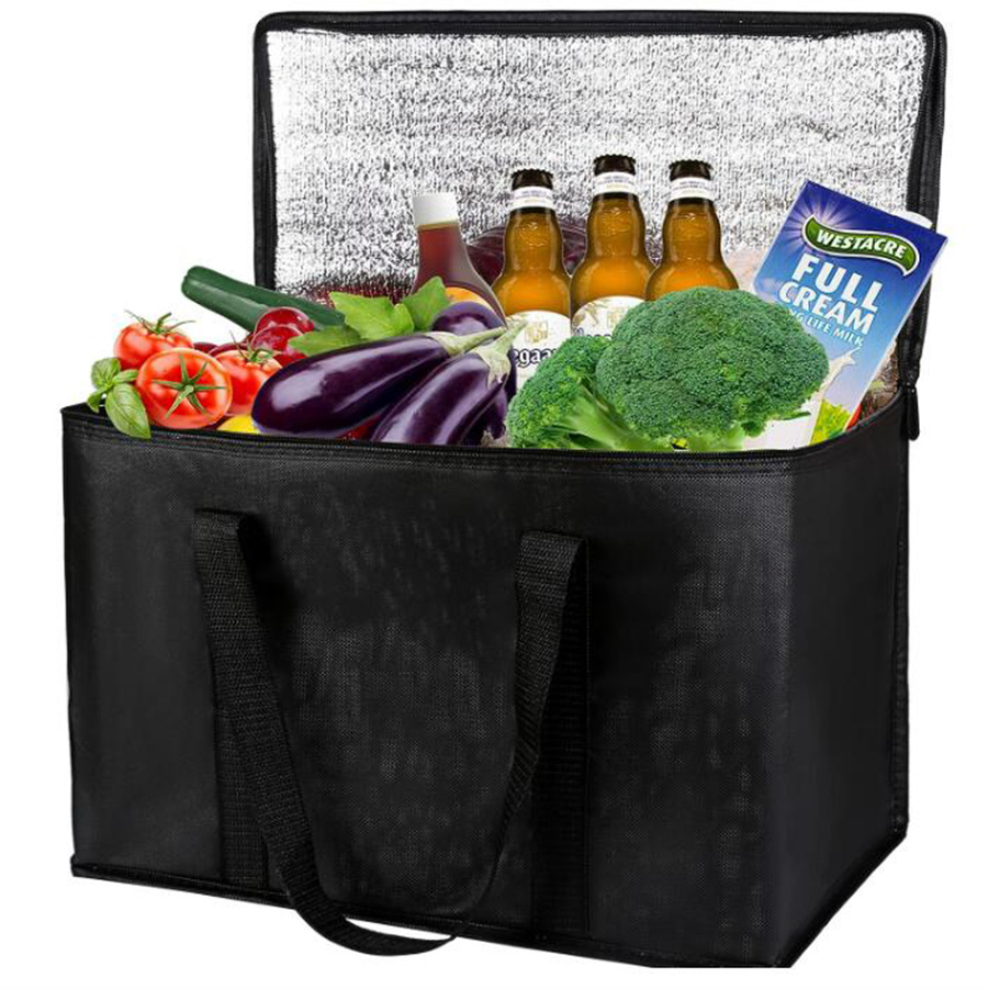 2-Pack XL-Large Reusable Collapsible Shopping Insulated Bags