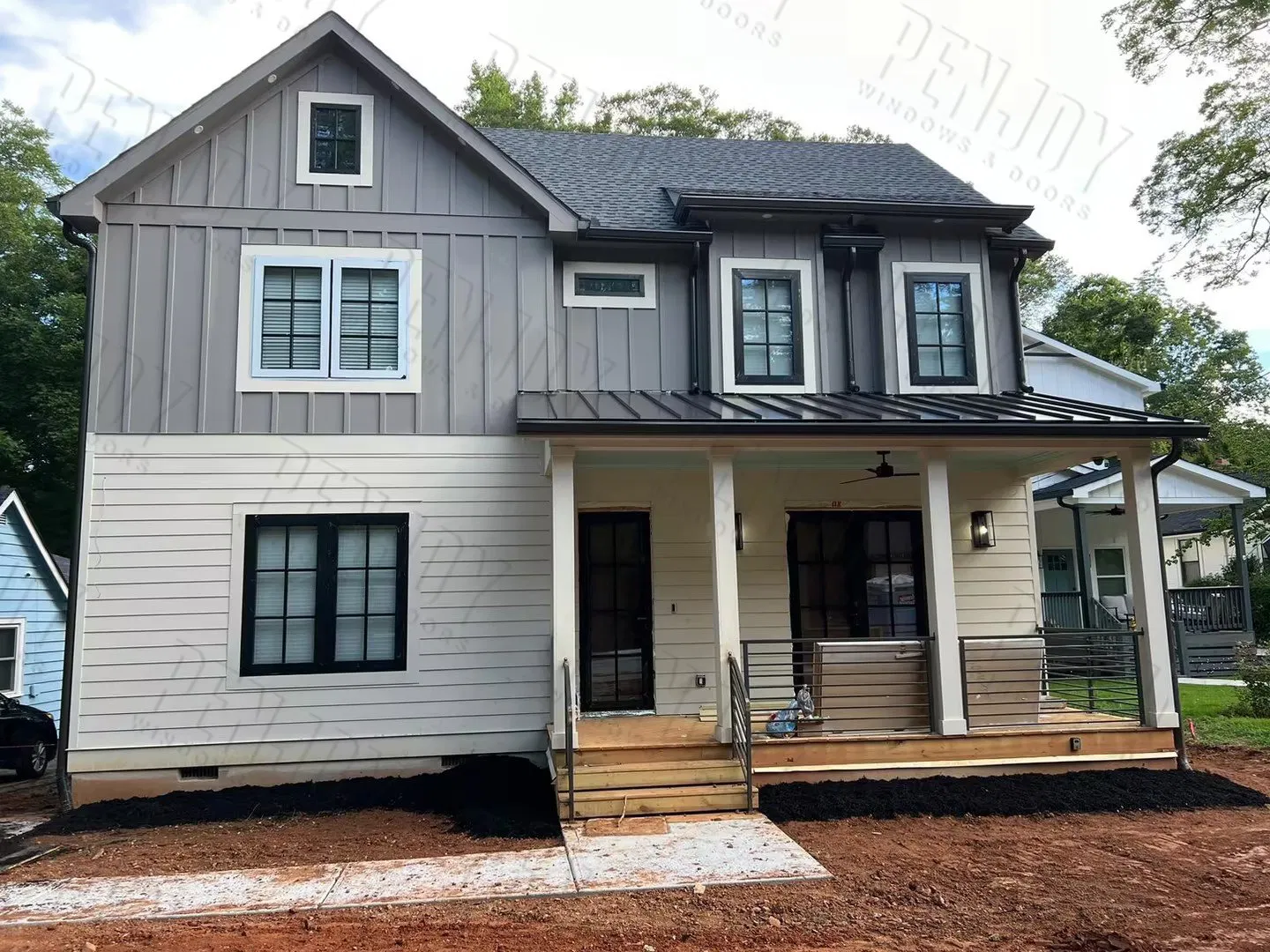Penjoy North American Popular Space Saving Aluminum Outward Casement Window