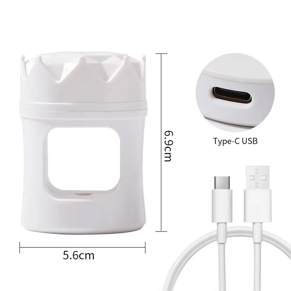 18W Mini Crown Cordless UV Gel LED Nail Care Lamp DIY Manicure Light Nails Art Smart Dryer