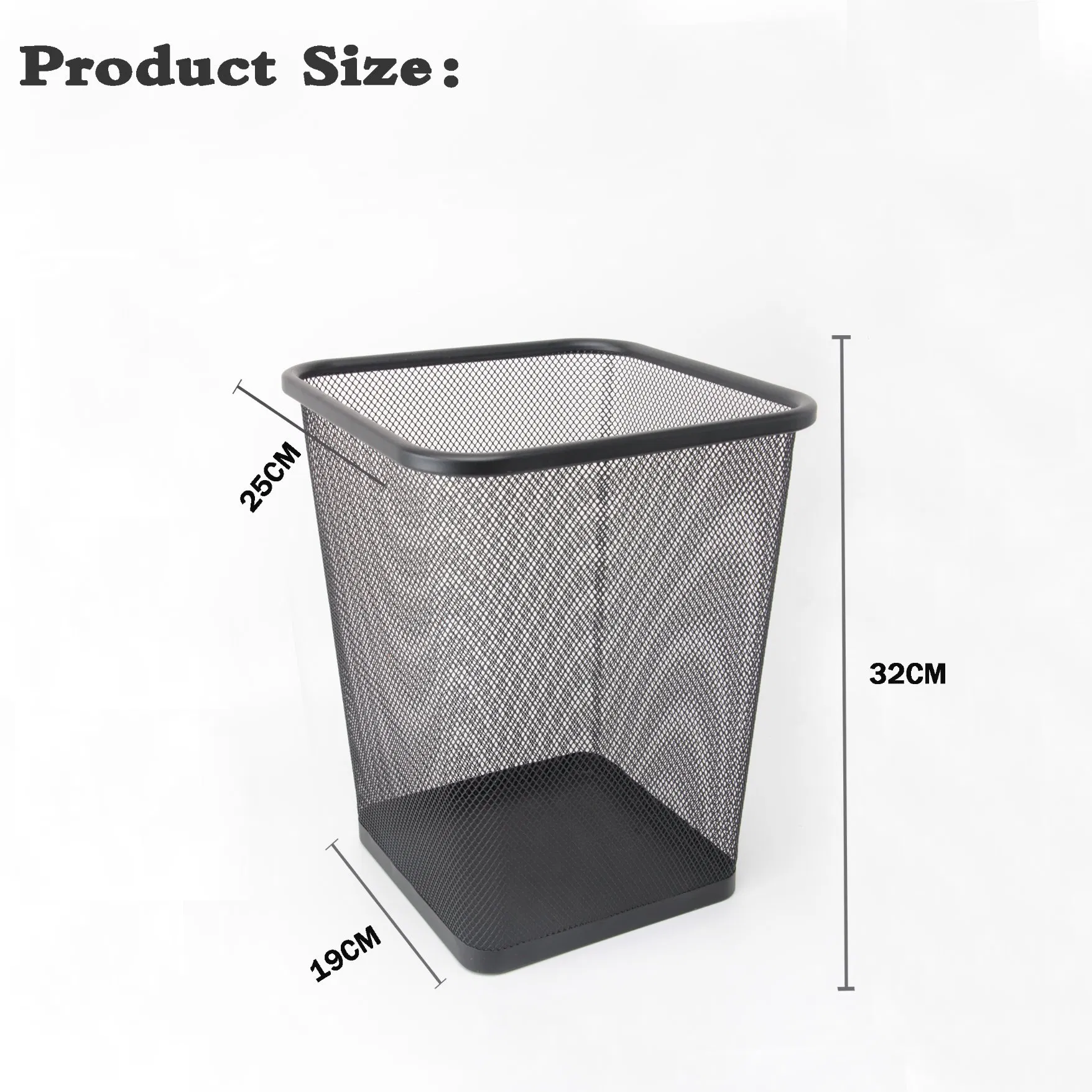Cheap Wire Mesh Round Wastebasket Hotel Steel Mesh Waste Basket