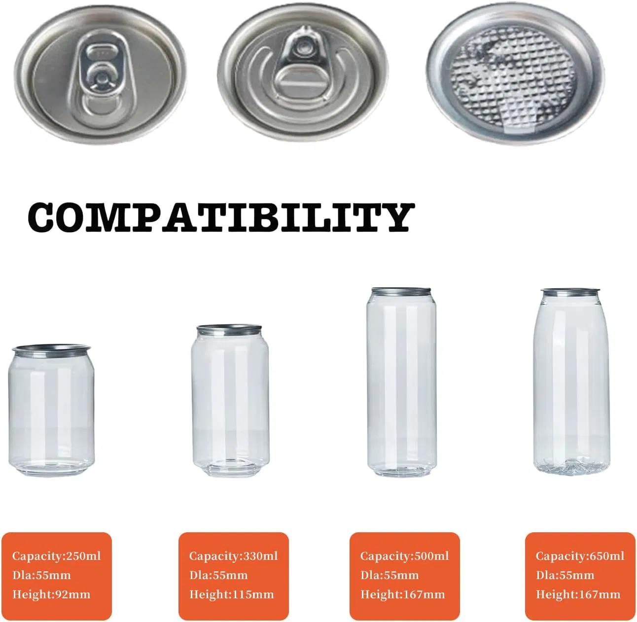 Пластиковая герметичная банка с крышкой для напитков