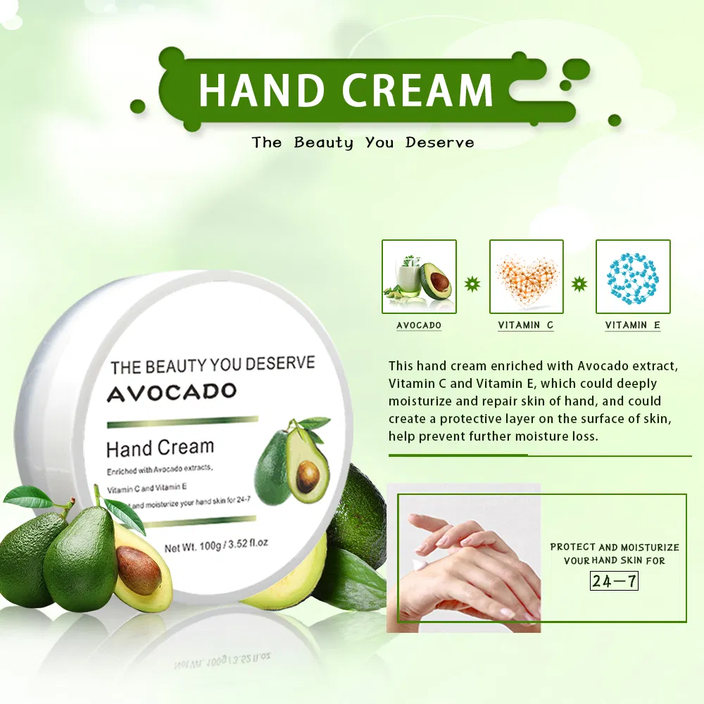 Custom OEM Natural Plant Hand Cream Whitening Care Moisturiser Lotion Private Label Hand Cream