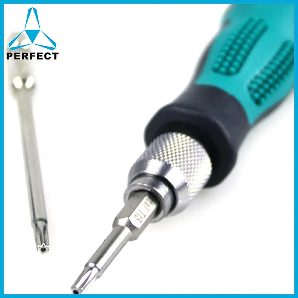 Multi-Function 1/4" 6.35mm Non-Slip Dismountable Screwdriver Handle with Soft Rubber