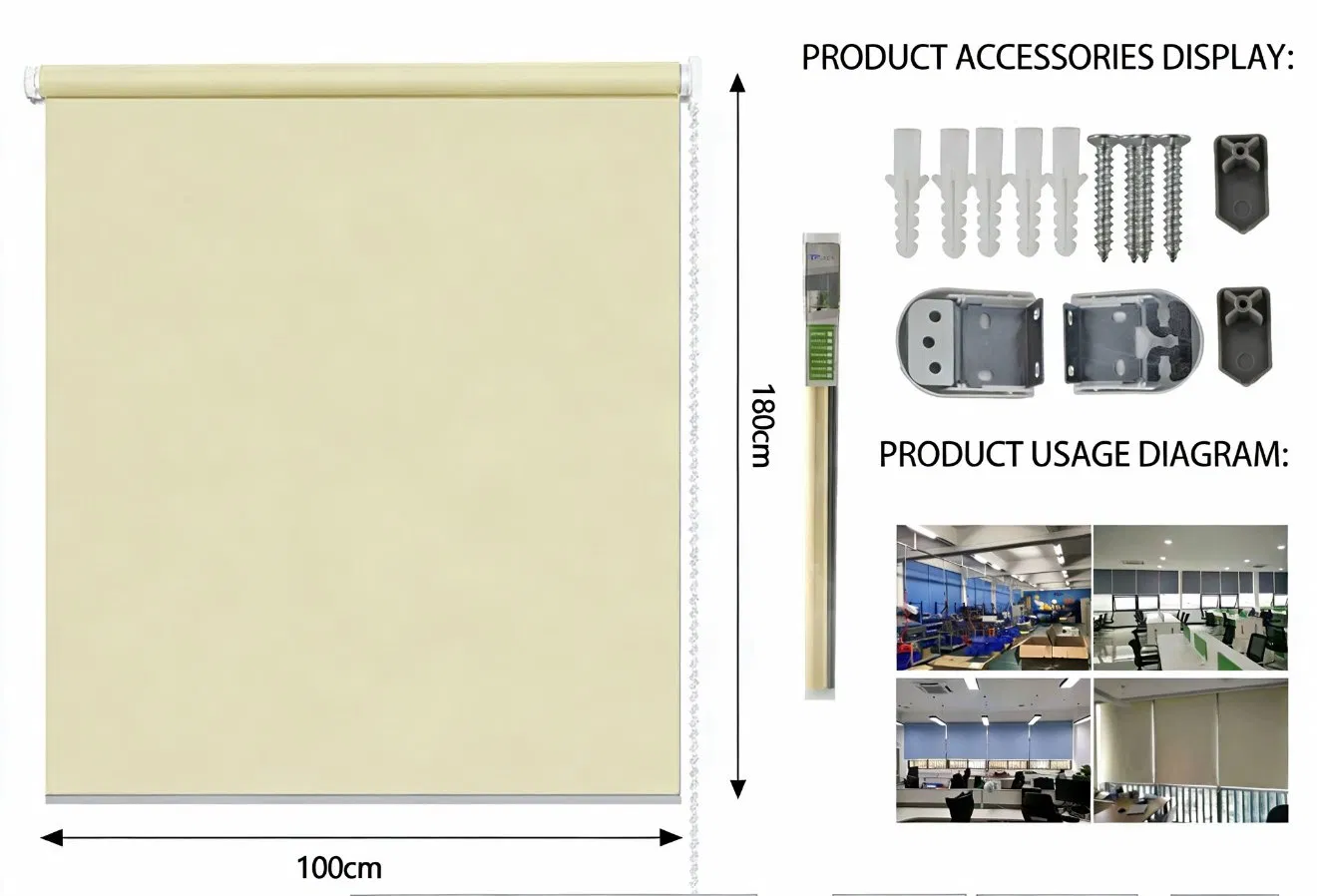 Chic Home Decor Sunscreen / Blackout Window Blinds Roller Blinds Curtain Fabric