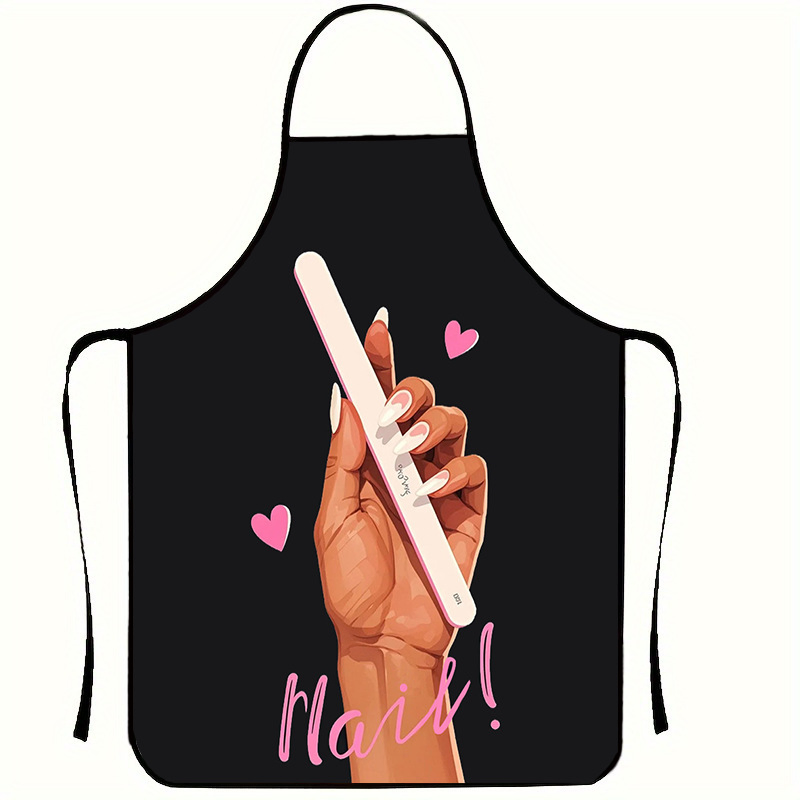 Custom Fashionable Colorful Print Kitchen Cooking Bib Waterproof Stain-Resistant Work Apron