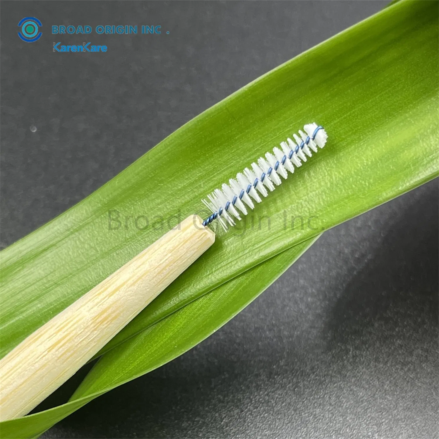 Natural Bamboo Biodegradable Interdental Brush Toothpick Custom Engraved Logo