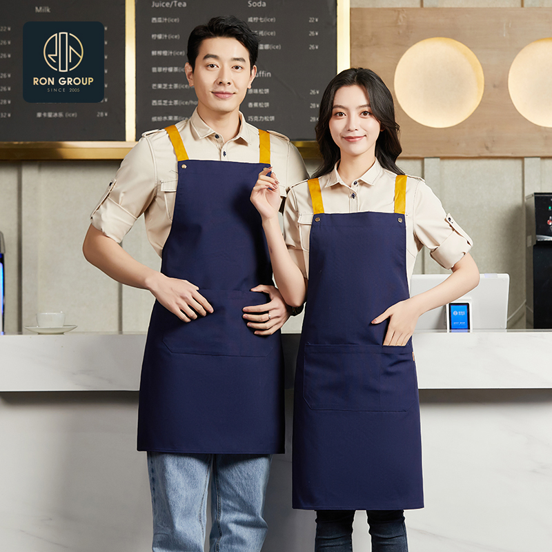 Stylish Restaurant Cooking Apron for Professional Chefs and Home Cooks