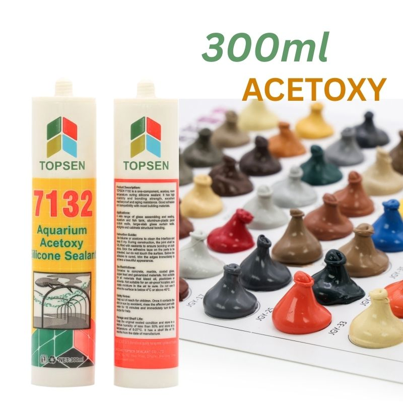 Professional Grade Acidic Silicone Sealant for Bathroom, Kitchen & Plumbing - Mold & Mildew Resistant