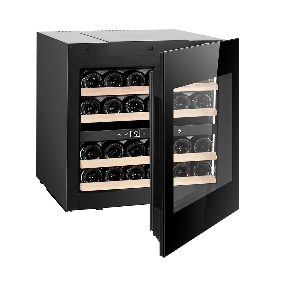 63L 24 Bottles Dual Class F Freestanding Wine Cabinet Refrigerated