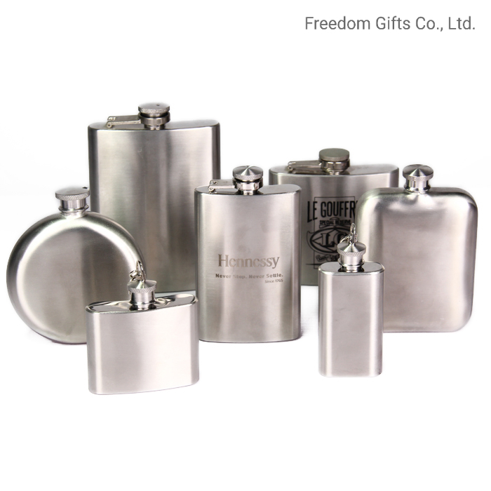 Wholesale Custom Hip Flask with Keychain Stainless Steel Wine Flask