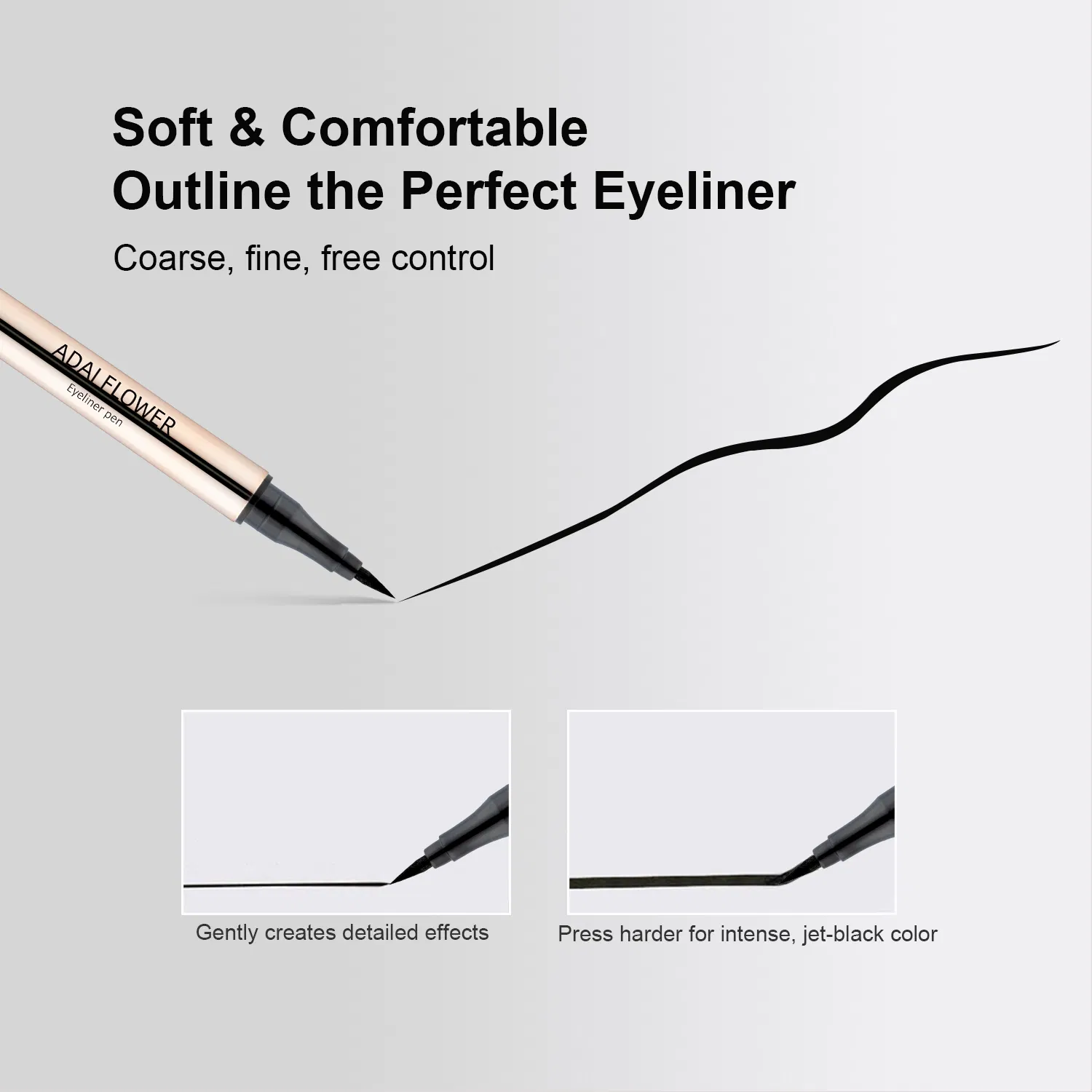 Crystal Best Waterproof Sweat-Proof Smudge Proof Liquid Eyeliner Wholesale Cosmetics Free Sample