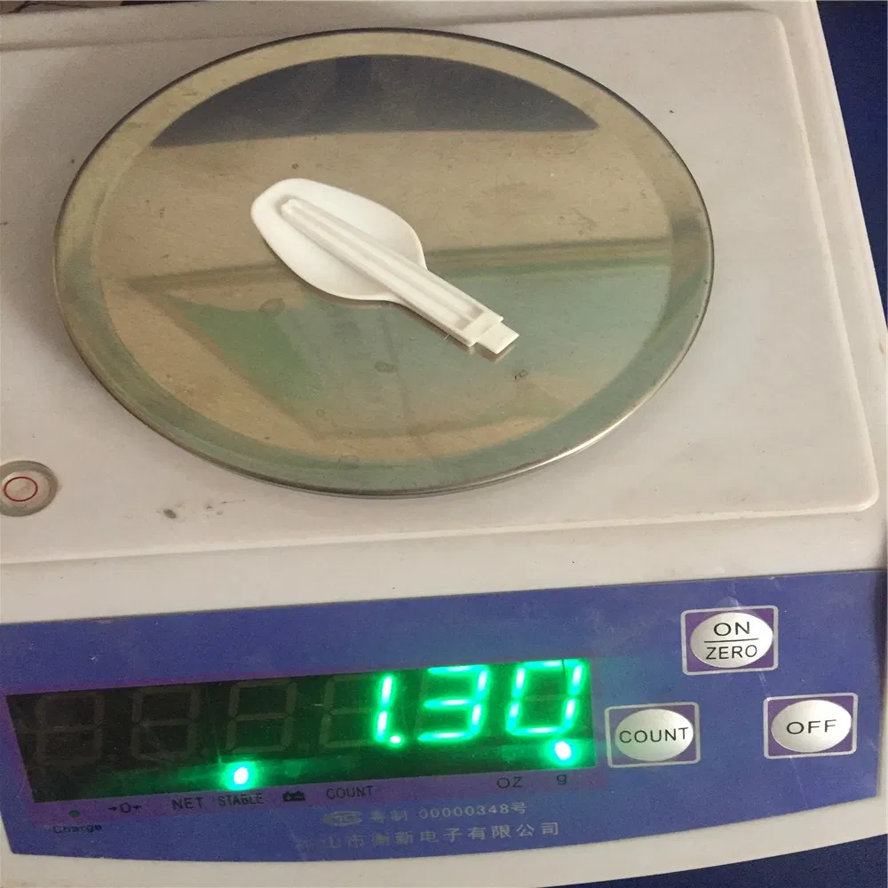 Wholesale Frozen Yogurt Ice Cream Use Disposable PP Plastic Foldable Spoon for Daily