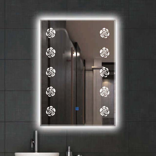 Wholesale Factory Custom Size Rectangle Anti Fog Bathroom Furniture LED Smart Mirrors