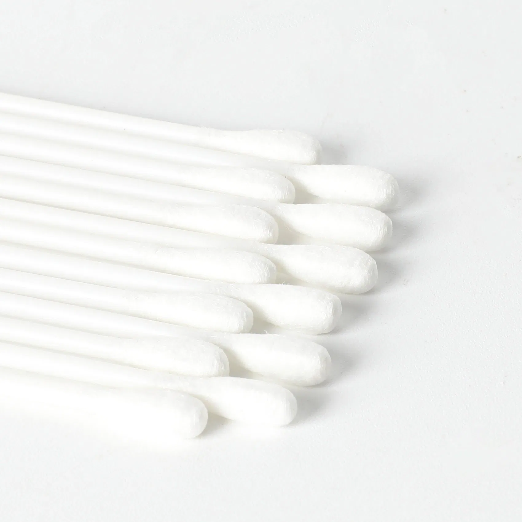 Eco Friendly Hot Selling OEM 100PCS Cotton Swab Plastic Stick Cotton Buds with PE Zip Bag