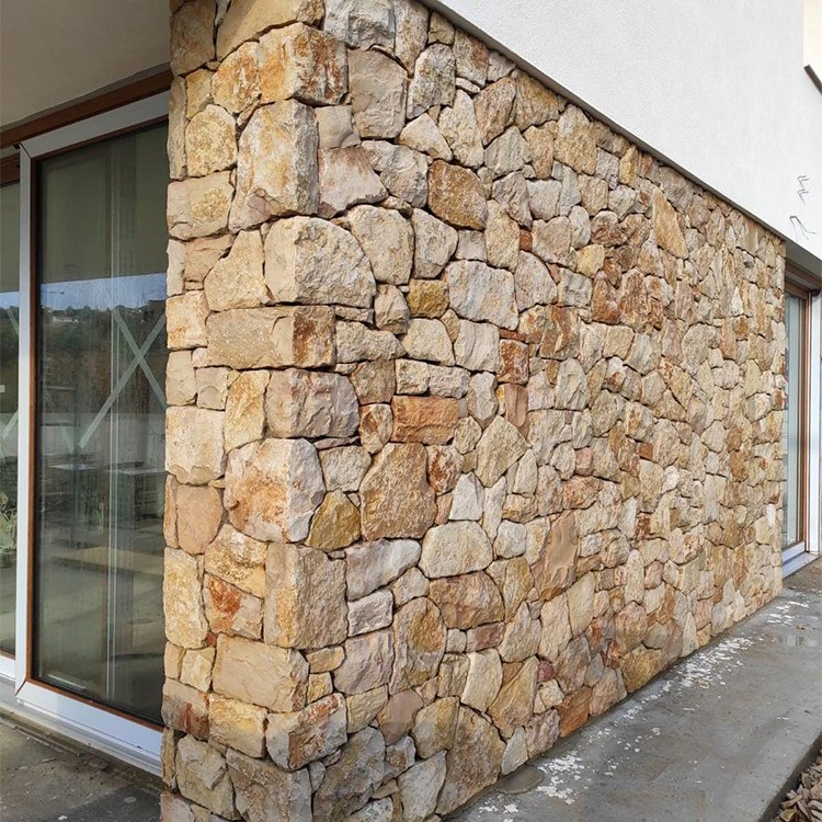 Customized Size Artificial Cultural Stone Building Exterior Decorative Cladding Wall Panels