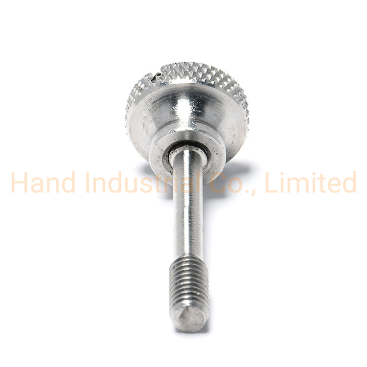 Винт DIN464 M4 с накатанной головкой и шлицем