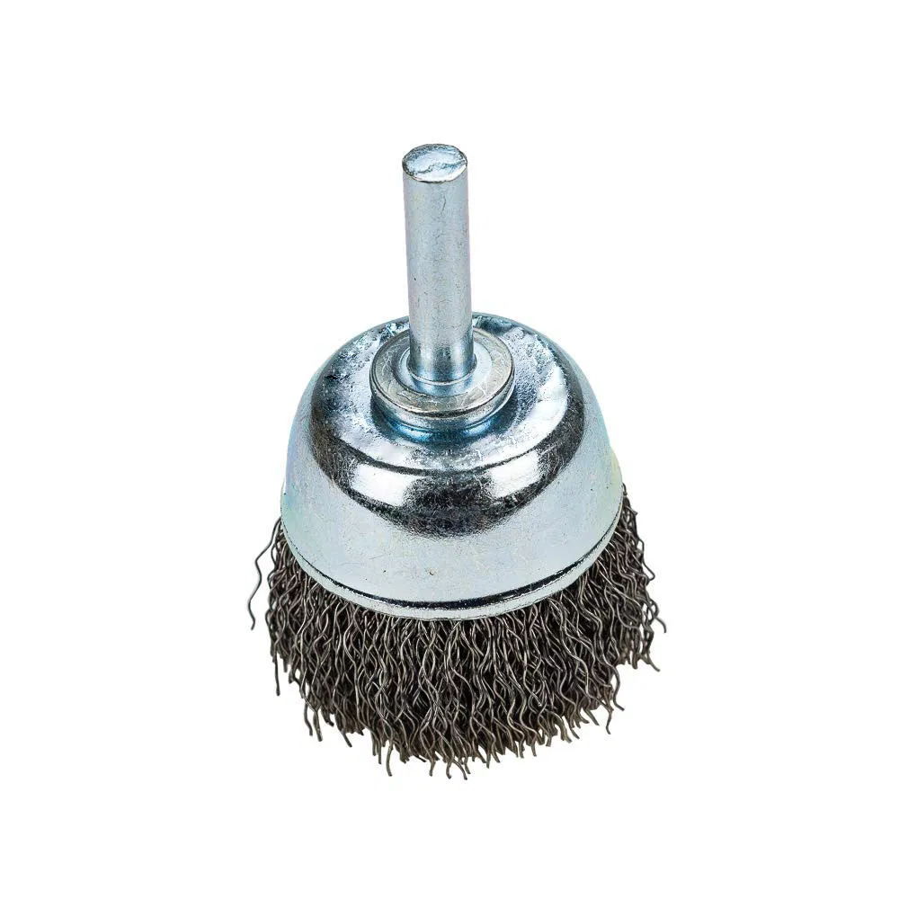 Чашечная щетка из легированной стали с крупной проволокой