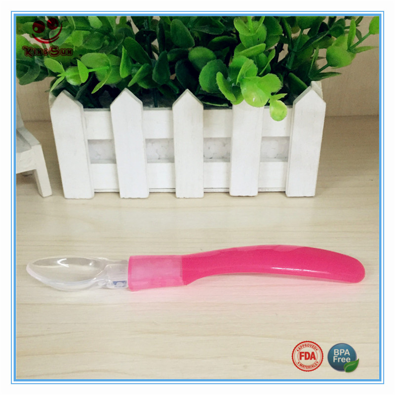 Baby Infant Soft Silicone Spoons with Long Handles