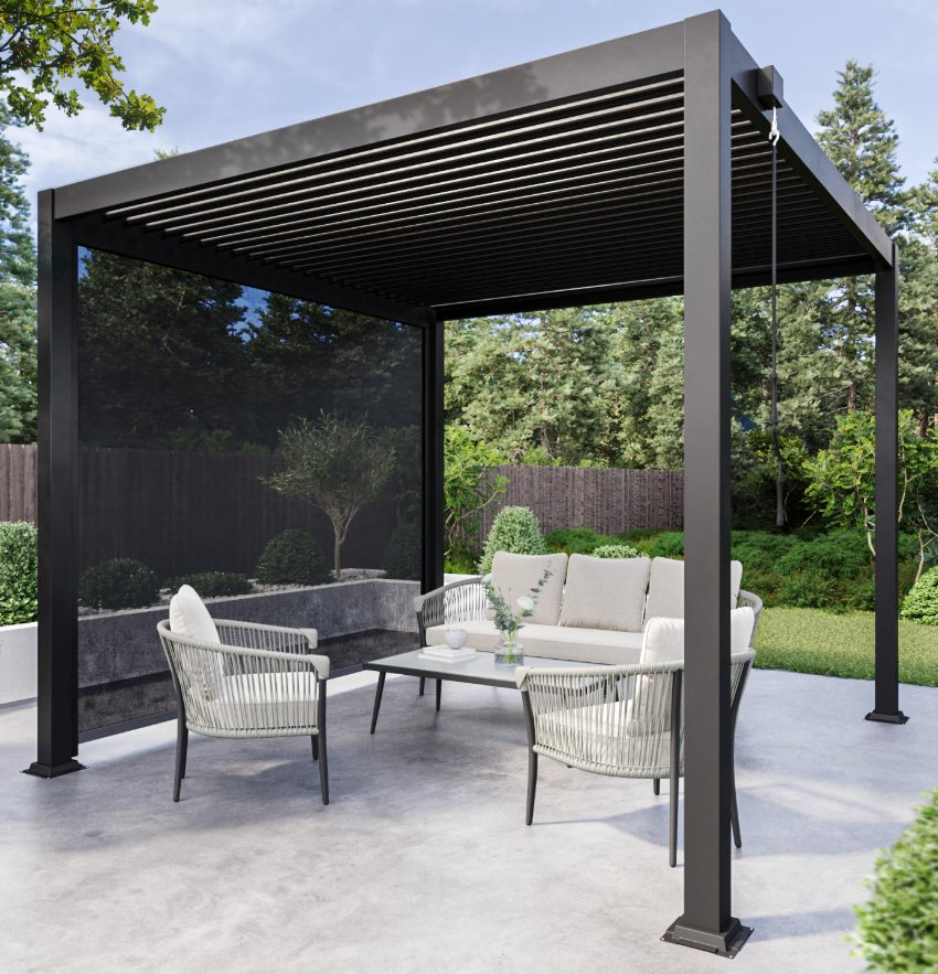 High Quality Automatic Aluminum Pergola with Remote Control and Stylish Finish