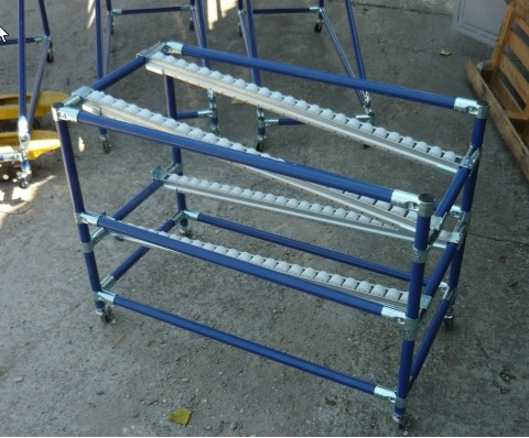 Roller Skate Wheel Aluminium Alloy Conveyor Roller Track for Sliding Shelf System