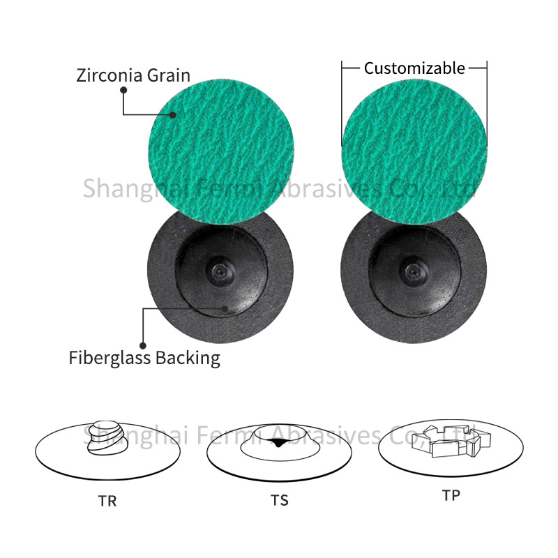FM Customizeable Abrasives Zirconia Quick Change Disc for Grinding and Polishing