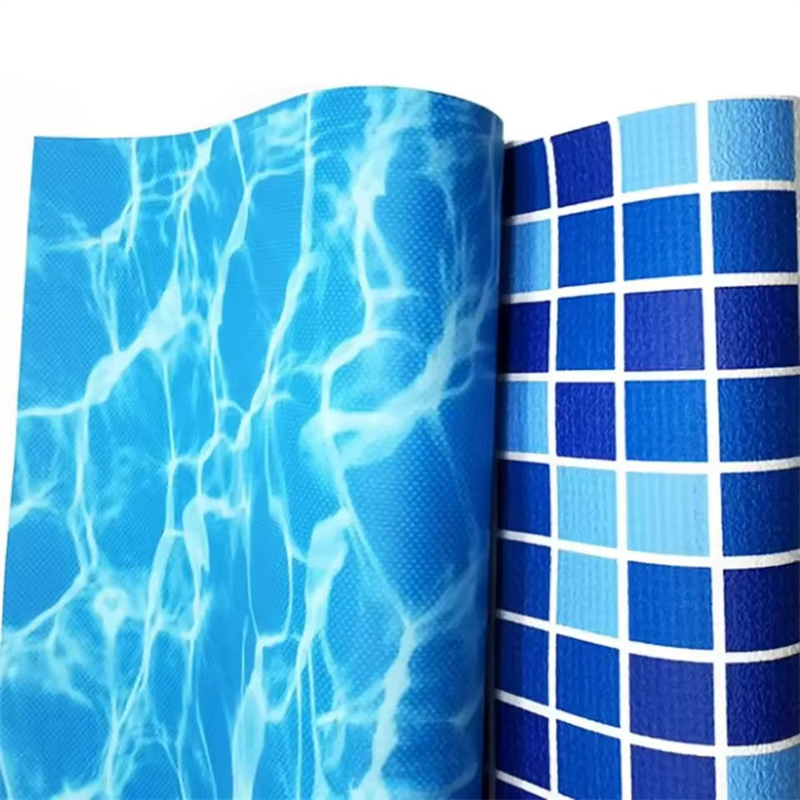UV Resistant Blue PVC Swimming Pool Plastic Vinyl Liners for Above and Below Ground Pools