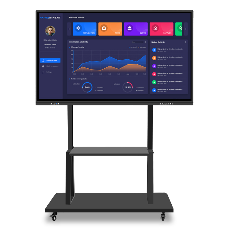 Factory Wholesale Smart Educational Equipment Multi Touch Interactive Digital Smart Whiteboard Display