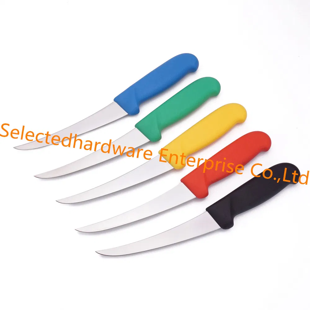 6" Stainless Steel Curved Boning Knife Ultra Sharp for Poultry and to Fillet Fish