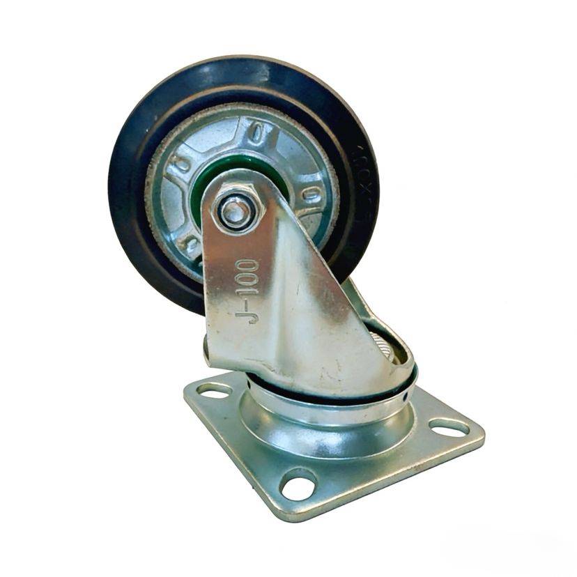 Three Models of 4 Inch Heavy-Duty Janpanese Style Rubber Casters