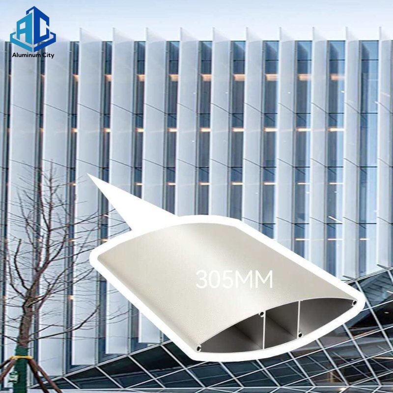 Customizable 3D Design Ventilated Aluminum Louver for Commercial & Industrial Building Facades with Anti-Corrosion Coating