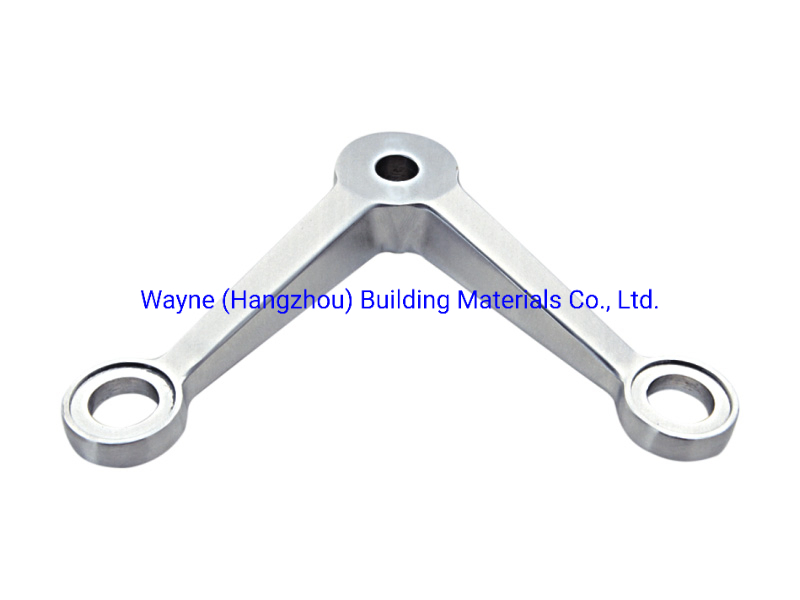 160mm Stainless Steel Glass Spider with 2 Arms 90° ; Glass Fitting Hardware, Point-Fixed Curtain Wall Hardware with High Quality and Best Price