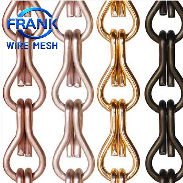 Custom Design Aluminum Double Hook Chain Fly Curtain Mesh for Room Decoration