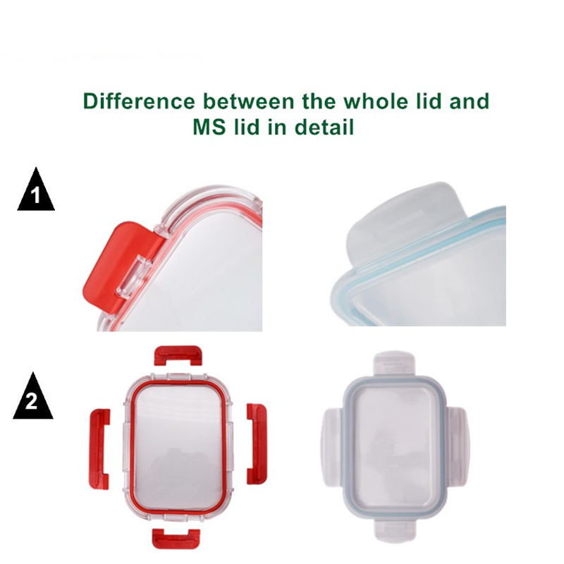 Borocilicate Glass Food Container Set/Oven Safe Glass Food Container Storage