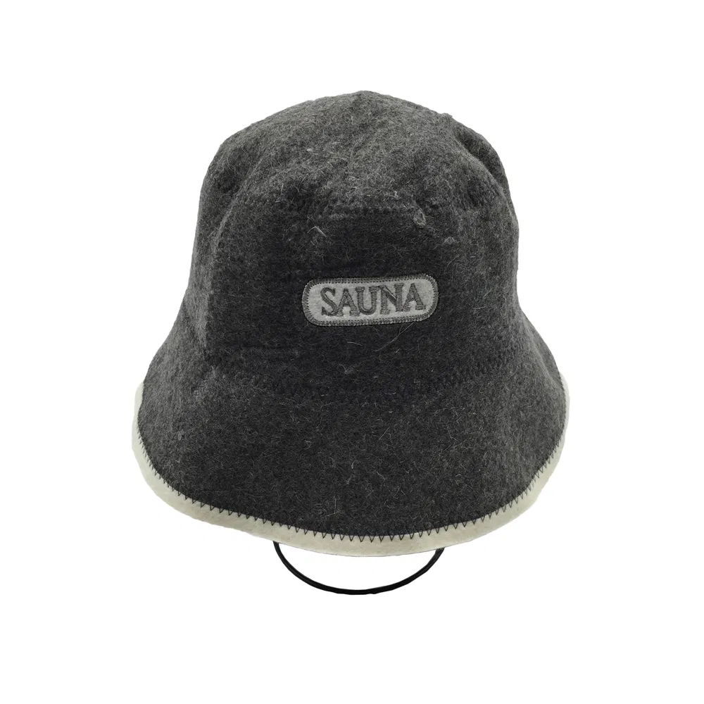 Unisex Russian Banya New Arrival Style Head Protection White Grey Women Men Sheep Wool Felt Sauna Hat