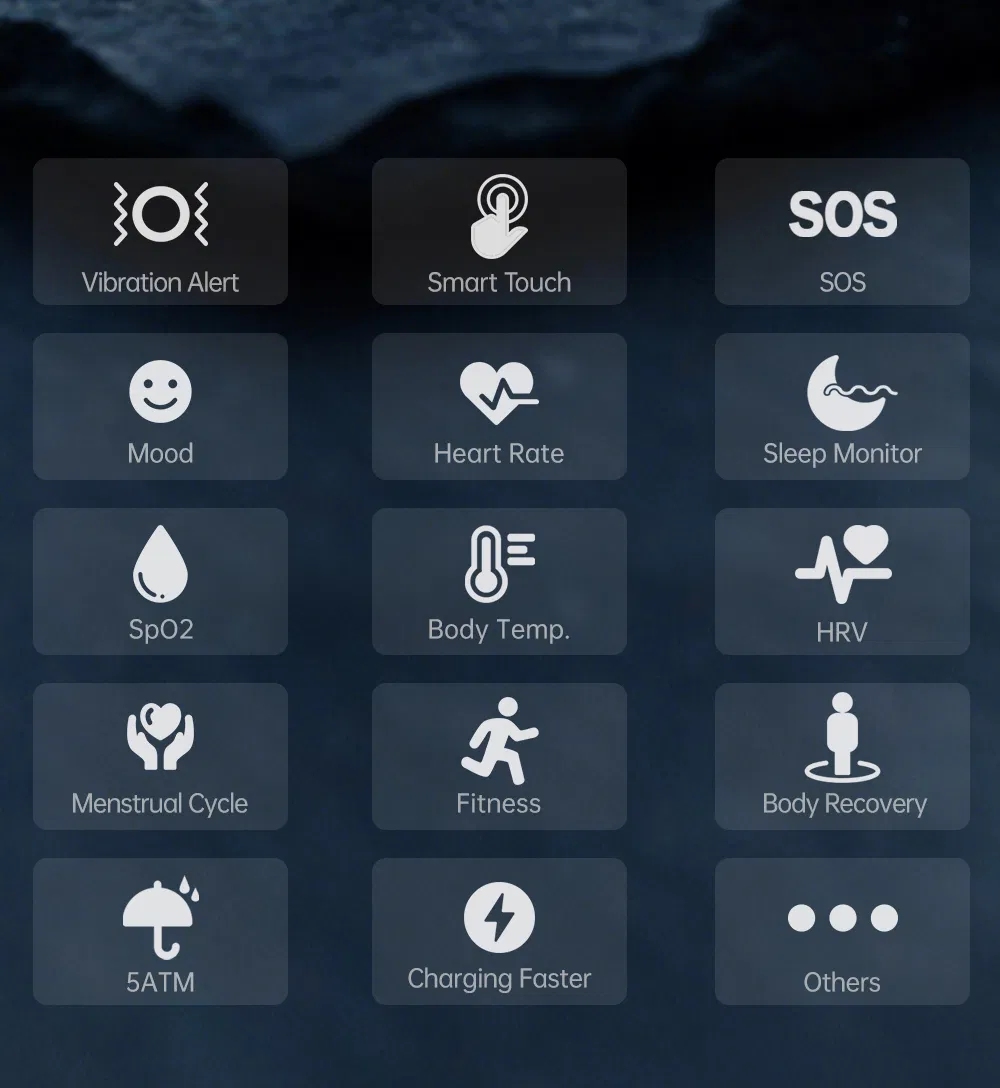 Умное кольцо TM21 с сенсорным управлением и мониторингом здоровья