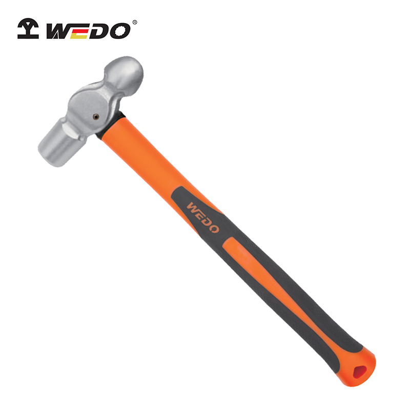 Wedo Stainless Ball Pein Hammer Corrosion Resistant Rust Proof Durable Fiberglass Handle