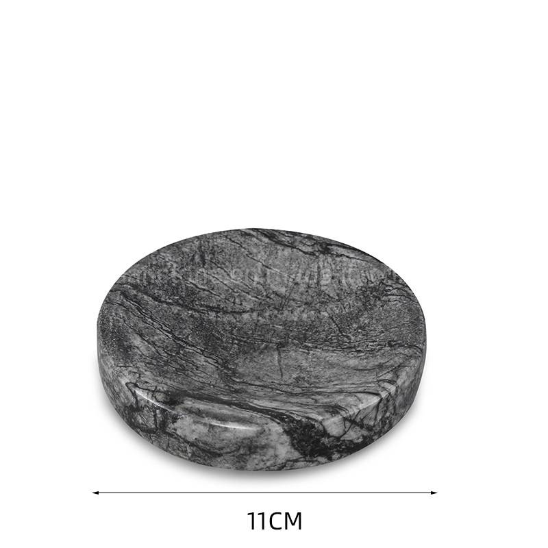 Bathroom Set Natural Marble Soap Dish for Home Bathtub Marble Soap Holder