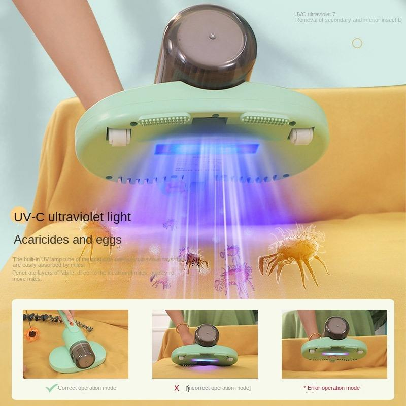 Electric Handheld Mattress Bed UV Vacuum Cleaner Anti Dust Suction Mite Remover