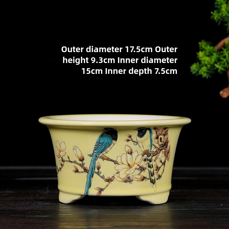 Горшки керамические декоративные цветочный узор для дома