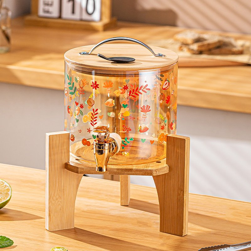 Household Large-Capacity High Temperature Resistant Fruit Tea Juice Eco Friendly Kettle with Faucet