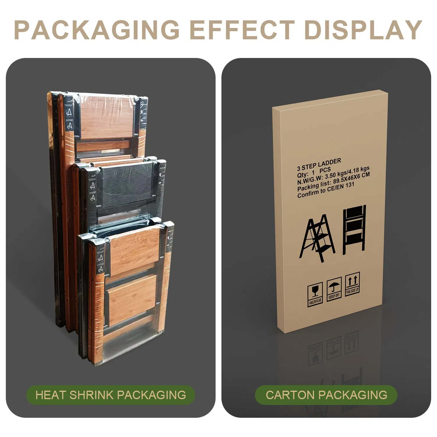 Zhengs Way Household Lightweight Portable Ladder with 3-5 Step Ladders