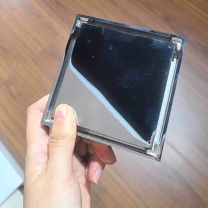 Bathroom Shower Tile Insert Copper Square Drain Anti Odor Anti Foul Hidden Floor Drain
