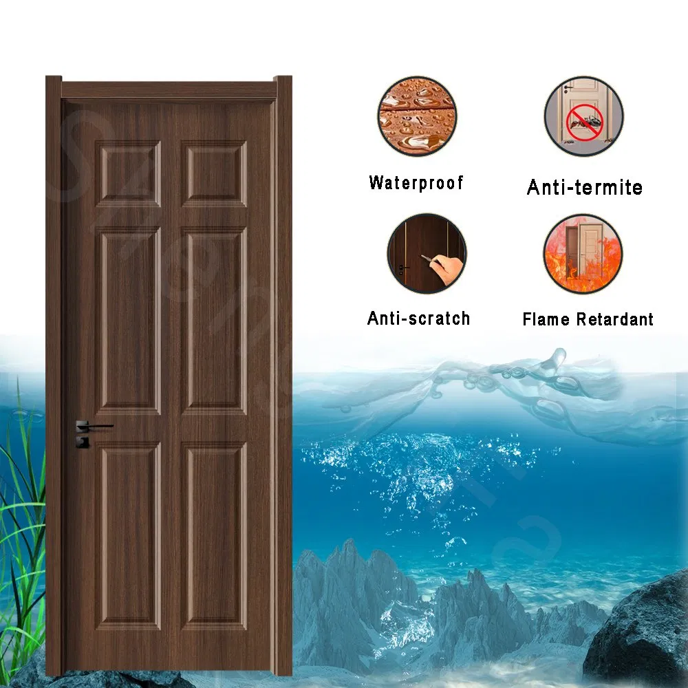 Wooden Plastic Polymer 2mm 3.5mm Waterproof WPC Composite PVC Door Skin