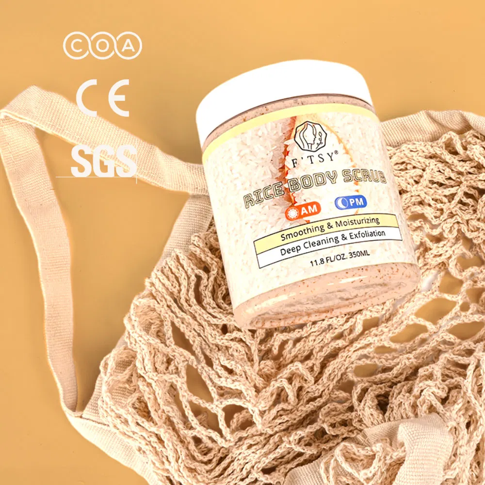 Factory Price Exloliating Deep Cleaning Bath Sugar Rice Body Scrub