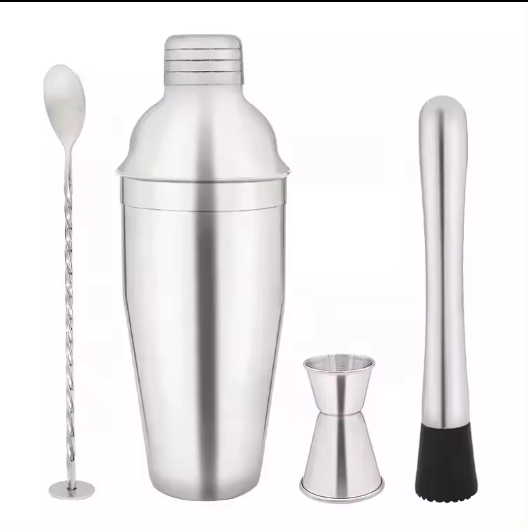 Барный набор Bartender Kit: шейкер и инструменты из нержавеющей стали