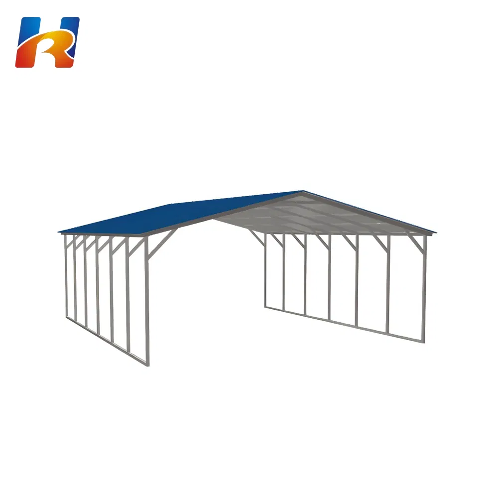 Custom Prefab Waterproof Carport Steel Structure Mobile Car Garport Steel Frame Garage