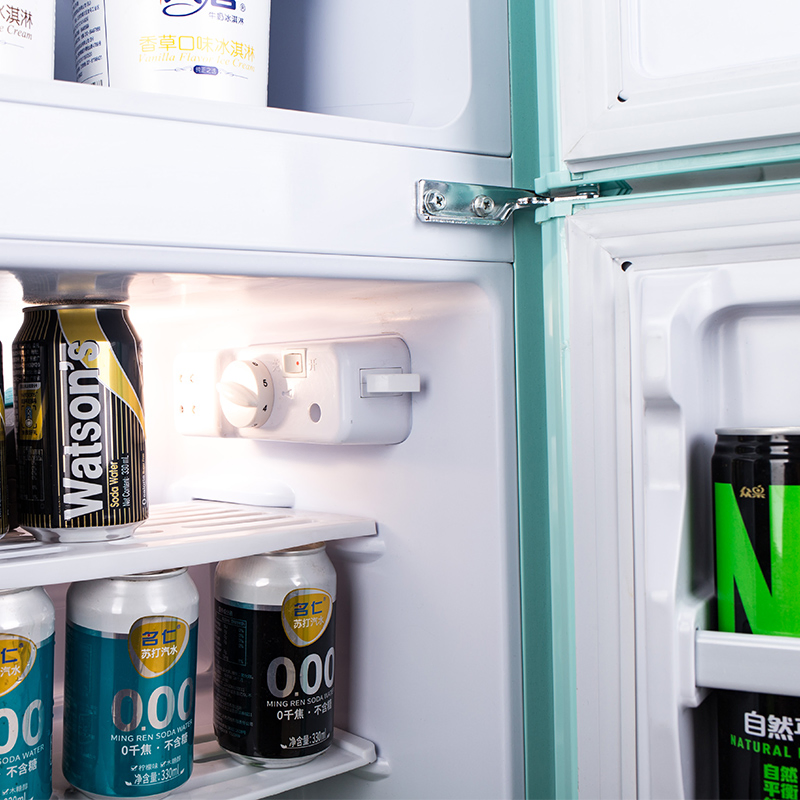 Fareast Mini Retro Refrigerator with Dual Door, 2.1 Cu. FT (58L)